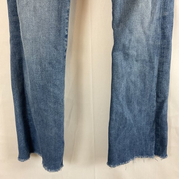 Mother The Hustler Ankle Fray Jeans 24 Blue - Picture 5 of 14